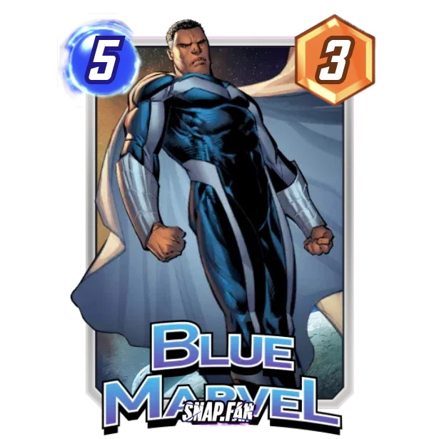The Blue Marvel card from Marvel Snap