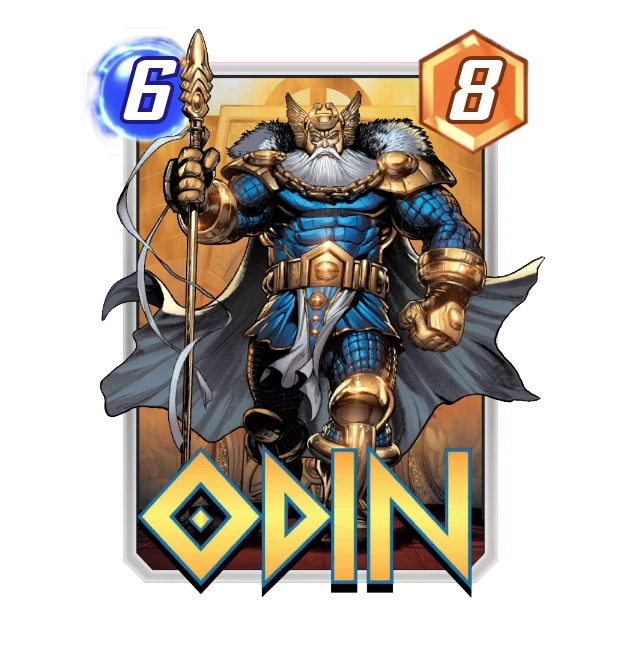 The Odin card from Marvel Snap