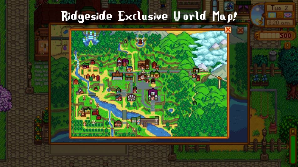 Ridgeside village map 